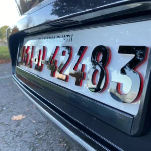 6mm 4D German Font Ruby Red Plates