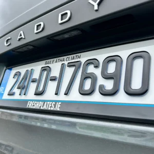 Gel Irish NCT Font Topaz Blue Plates | Car Plates Ireland